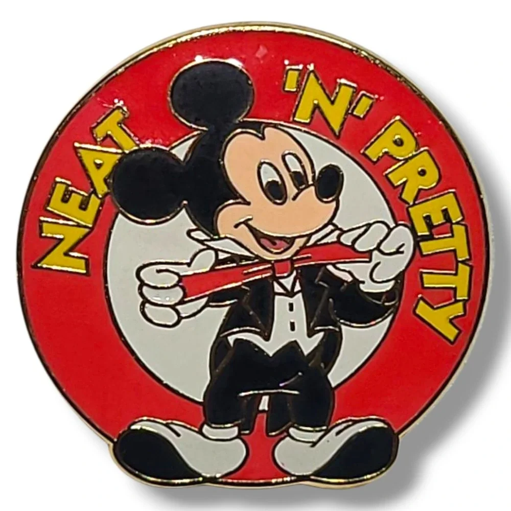 Vintage 2001 Disney Mickey Mouse Neat & Pretty Pin‎ #5433 Tuxedo Bow Tie